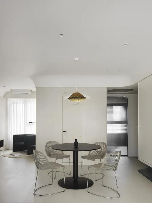 kaiyun开云网站当白色遇见弧线装修效果纯净唯美、颜值超高(图5)