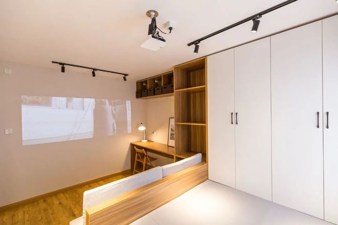 53平老房改造面积小可以把次卧和客厅结合榻榻米房设计太好kaiyun开云官网(图8)