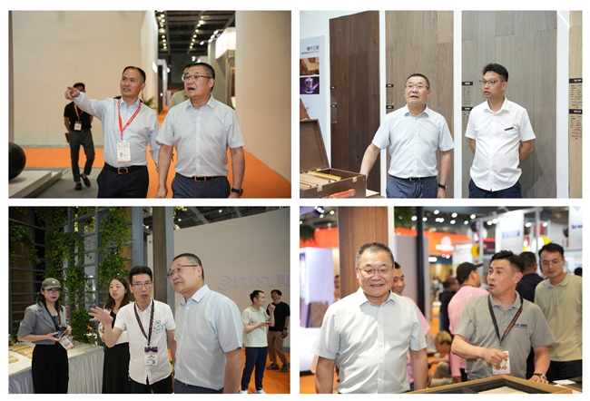 kaiyun体育官方网站携手共进资源共享丨南浔区家居协会组团参观2024上海地材展(图3)